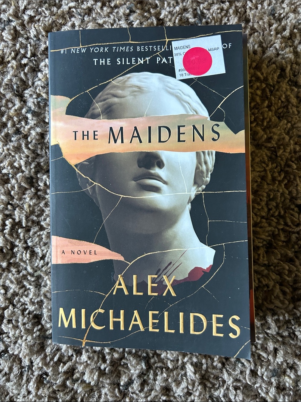 Source Unknown The Maidens Paperback - Black, Cream, Gold